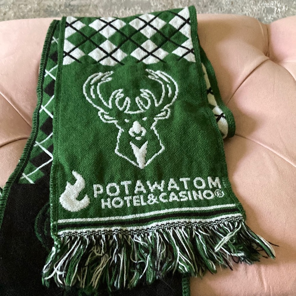Bucks logo winter scarf